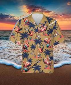Flamingo Play Football Montana State Bobcats 3D Hawaiian Shirt For Men And Women