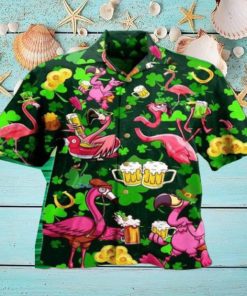 Flamingo Skull Flame 3D Hawaiian Shirt Style Gift