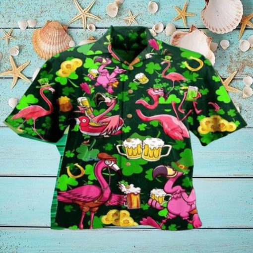 Flamingo Skull Flame 3D Hawaiian Shirt Style Gift