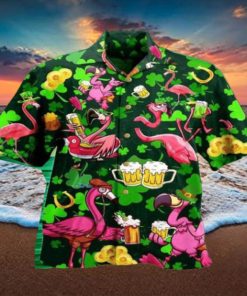 Flamingo Skull Flame 3D Hawaiian Shirt Style Gift