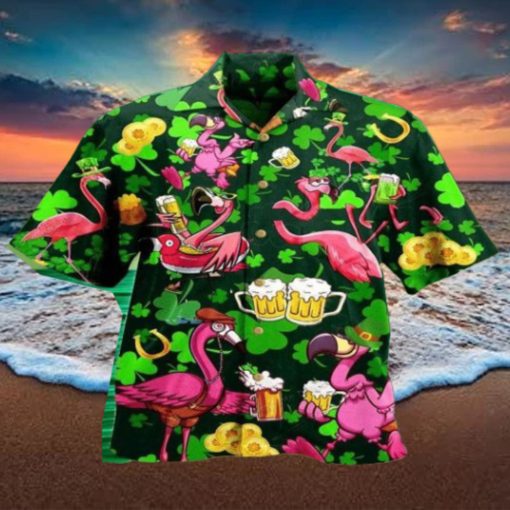 Flamingo Skull Flame 3D Hawaiian Shirt Style Gift