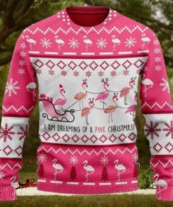 Flamingo Sleigh I’m Dreaming Of A Pink Ugly Sweater