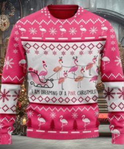 Flamingo Sleigh I’m Dreaming Of A Pink Ugly Sweater