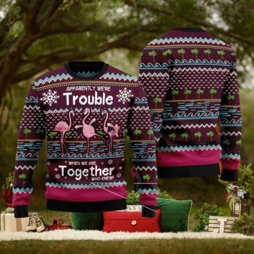 Flamingo Ugly Christmas Sweater For Men & Women