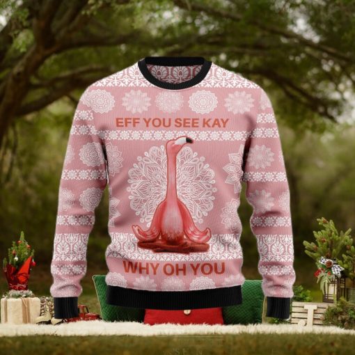 Flamingo Why Oh You Ugly Christmas Sweater Gift Men Women