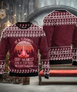 Flamingo Yoga Ugly Christmas Sweater AOP All Over Printed Sweater