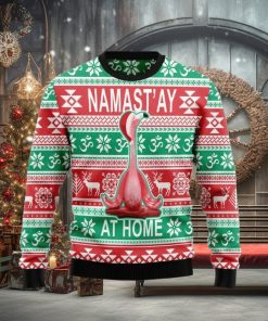 Flamingo Yoga Ugly Sweater Gift For Christmas