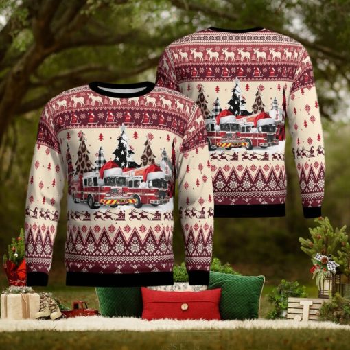 Flanders Fire Co. #1 And Rescue Squad Flanders NJ Christmas AOP Ugly Sweater Gift For Men And Women
