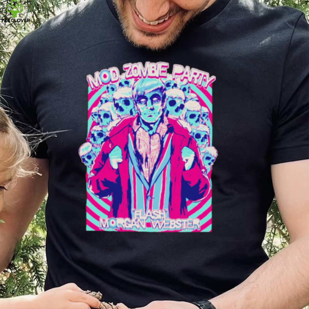 Flash Morgan Webster zombie mod party shirt