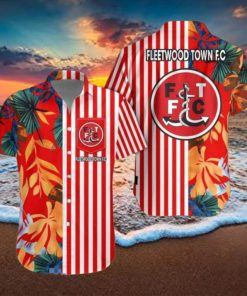 Fleetwood Town F.C Hawaiian Shirt & Short Aloha Beach Summer For Men Women