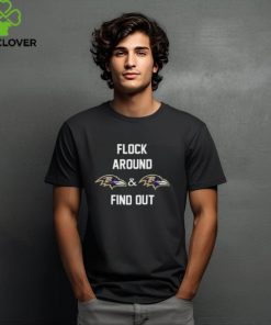 Flock Around Baltimore Ravens And Baltimore Ravens Find Out Merchandise T Shirt