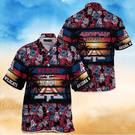 Floral Aloha NCAA Arizona Wildcats Hawaiian Shirt Came All Day