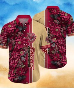 Floral Aloha NCAA Boston College Eagles Hawaiian Shirt Gift For Beach Lovers