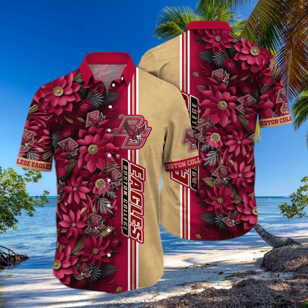Floral Aloha NCAA Boston College Eagles Hawaiian Shirt Gift For Beach Lovers Floral Aloha NCAA Boston College Eagles Hawaiian Shirt Gift For Beach Lovers
