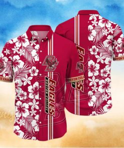 Floral Aloha NCAA Boston College Eagles Hawaiian Shirt Summer Gift For Friend
