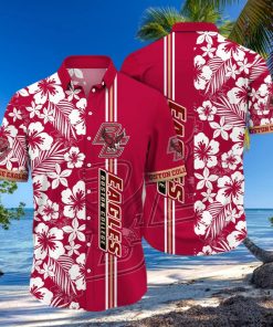 Floral Aloha NCAA Boston College Eagles Hawaiian Shirt Summer Gift For Friend