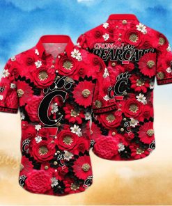 Floral Aloha NCAA Cincinnati Bearcats Hawaiian Shirt For Summer Lovers 1 Floral Aloha NCAA Cincinnati Bearcats Hawaiian Shirt For Summer Lovers