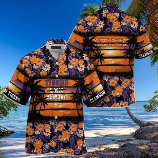 Floral Aloha NCAA Clemson Tigers Hawaiian Shirt Came All Day