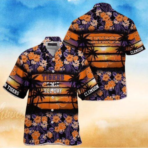 Floral Aloha NCAA Clemson Tigers Hawaiian Shirt Came All Day