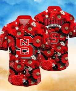 Floral Aloha NCAA NC State Wolfpack Hawaiian Shirt Gift For Beach Trip