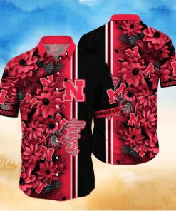 Floral Aloha NCAA Nebraska Cornhuskers Hawaiian Shirt Gift For Beach Lovers