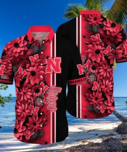 Floral Aloha NCAA Nebraska Cornhuskers Hawaiian Shirt Gift For Beach Lovers