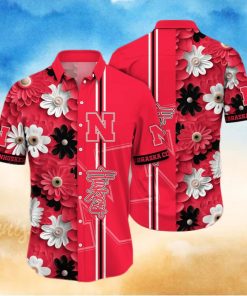 Floral Aloha NCAA Nebraska Cornhuskers Hawaiian Shirt Practical Beach Gift