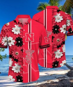 Floral Aloha NCAA Nebraska Cornhuskers Hawaiian Shirt Practical Beach Gift