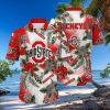 Floral Aloha NCAA Ohio State Buckeyes Hawaiian Shirt Hibiscus Flowers Pattern