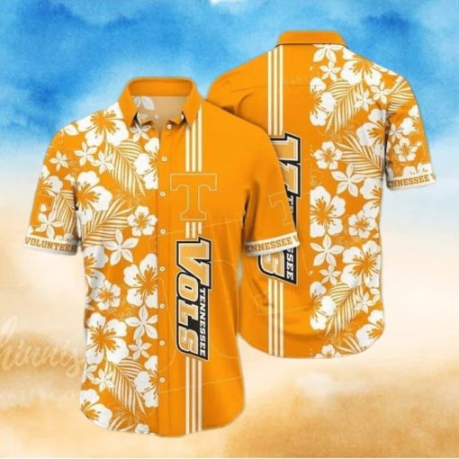 Floral Aloha NCAA Tennessee Volunteers Hawaiian Shirt Practical Beach Gift