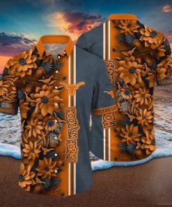 Floral Aloha NCAA Texas Longhorns Hawaiian Shirt Beach Gift For Friend hawaiian shirt