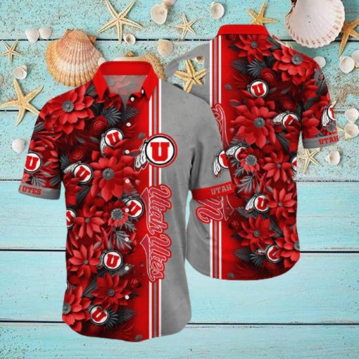 Floral Aloha NCAA Utah Utes Hawaiian Shirt