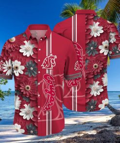 Floral Aloha NCAA Washington State Cougars Hawaiian Shirt Beach Gift For Him