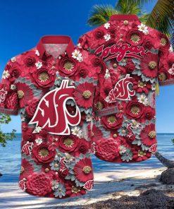 Floral Aloha NCAA Washington State Cougars Hawaiian Shirt Trendy Summer Gift