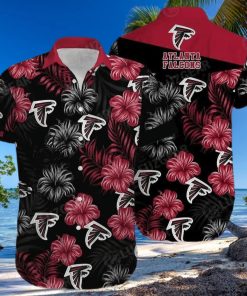Floral Aloha NFL Atlanta Falcons Hawaiian Shirt Hibiscus Flowers Summer Beach Gift