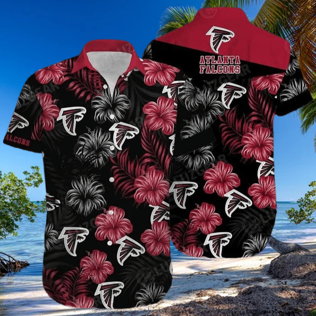 Floral Aloha NFL Atlanta Falcons Hawaiian Shirt Hibiscus Flowers Summer Beach Gift Floral Aloha NFL Atlanta Falcons Hawaiian Shirt Hibiscus Flowers Summer Beach Gift