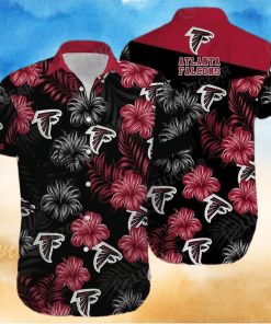 Floral Aloha NFL Atlanta Falcons Hawaiian Shirt Hibiscus Flowers Summer Beach Gift