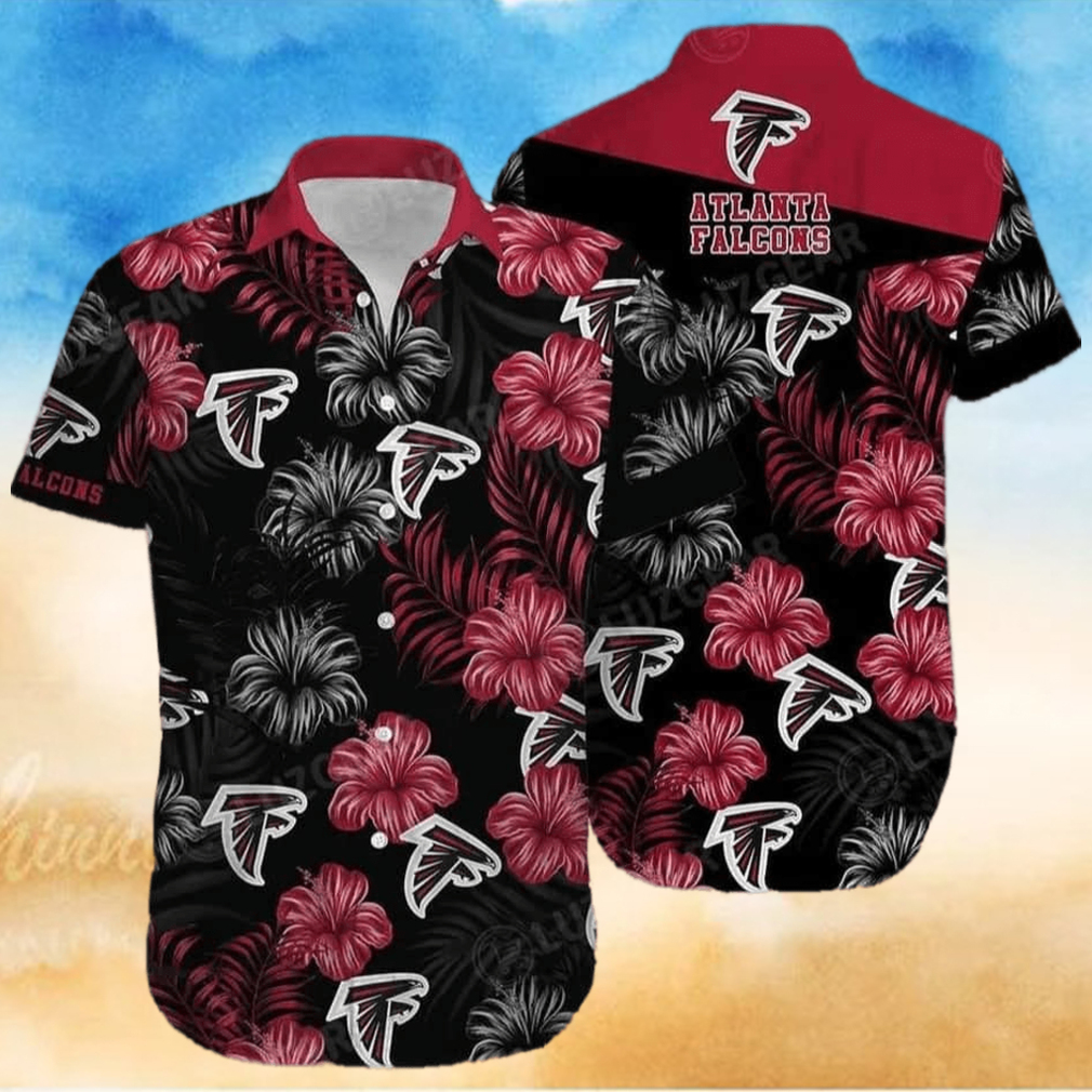 Floral Aloha NFL Atlanta Falcons Hawaiian Shirt Hibiscus Flowers Summer Beach Gift Floral Aloha NFL Atlanta Falcons Hawaiian Shirt Hibiscus Flowers Summer Beach Gift