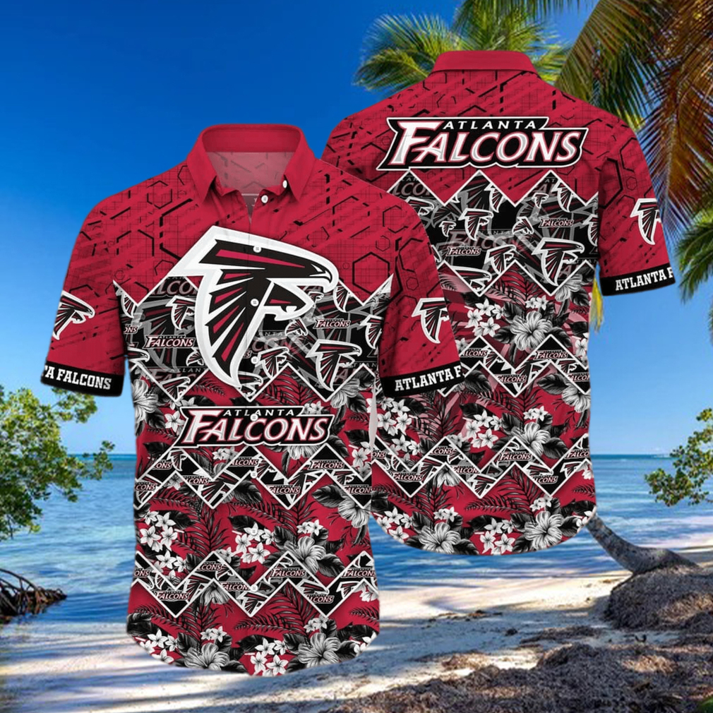 Floral Aloha NFL Atlanta Falcons Hawaiian Shirt Summer Beach Gift Floral Aloha NFL Atlanta Falcons Hawaiian Shirt Summer Beach Gift