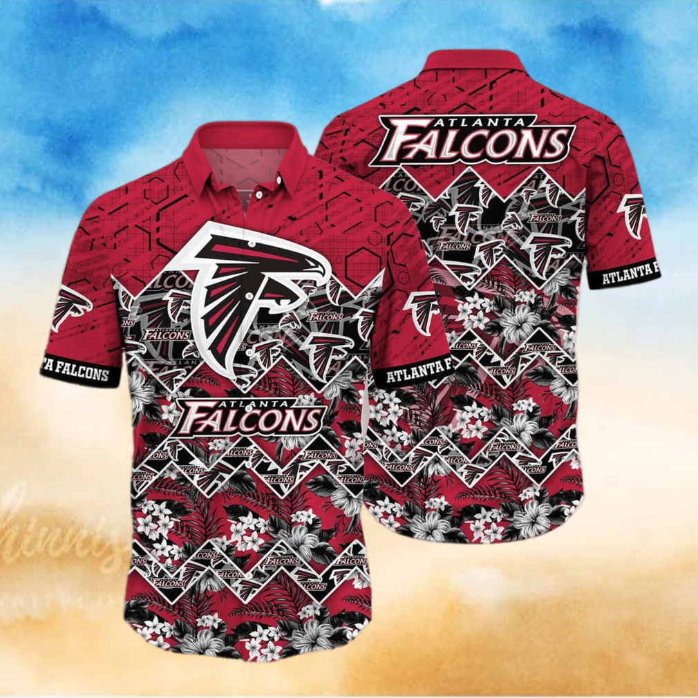 Floral Aloha NFL Atlanta Falcons Hawaiian Shirt Summer Beach Gift Floral Aloha NFL Atlanta Falcons Hawaiian Shirt Summer Beach Gift