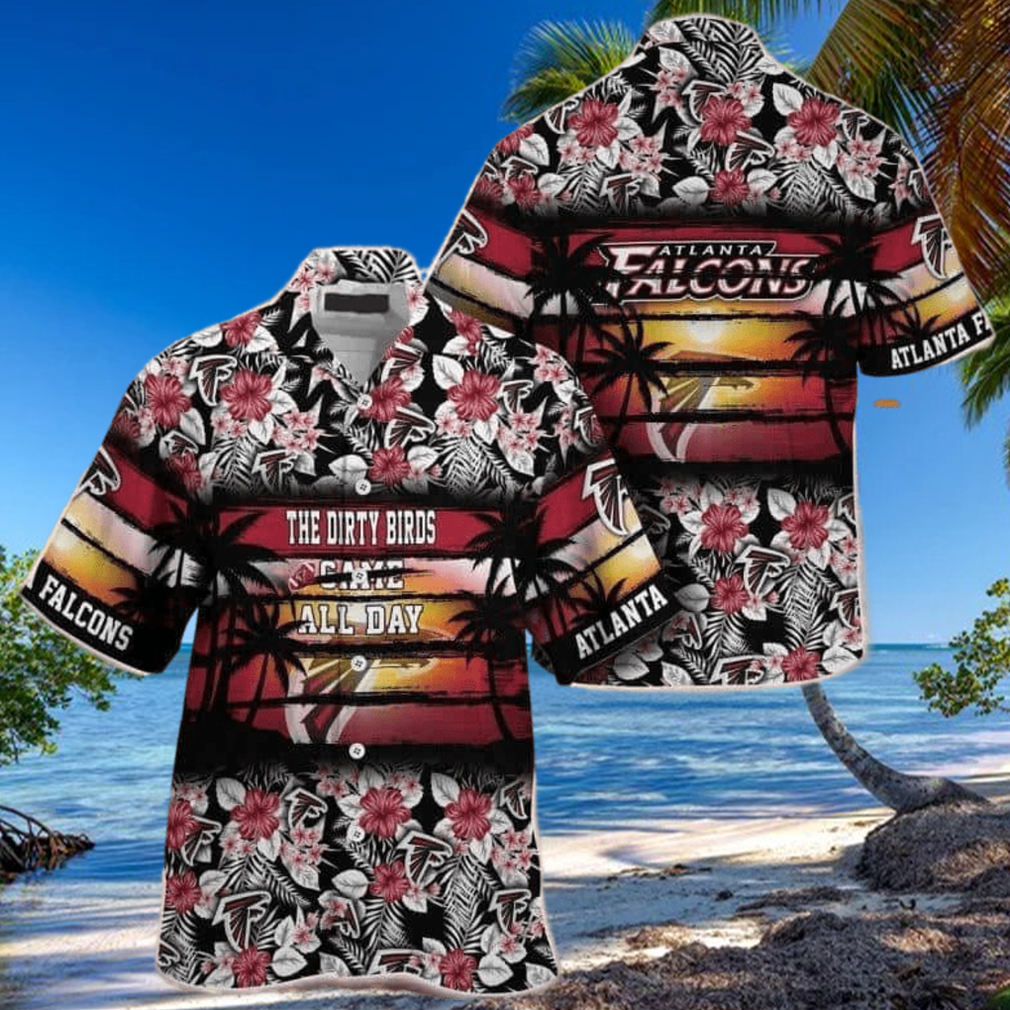 Floral Aloha NFL Atlanta Falcons Hawaiian Shirt The Dirty Birds Came All Day Floral Aloha NFL Atlanta Falcons Hawaiian Shirt The Dirty Birds Came All Day