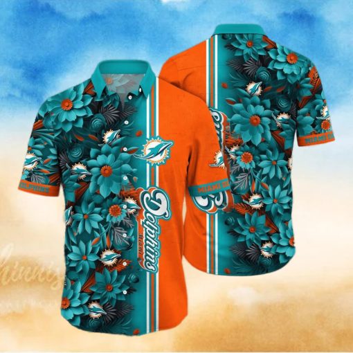 Floral Aloha NFL Miami Dolphins Hawaiian Shirt Beach Lovers Gift hawaiian shirt
