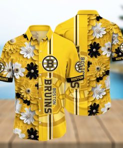 Floral Aloha NHL Boston Bruins Hawaiian Shirt Gift For Beach Vacation