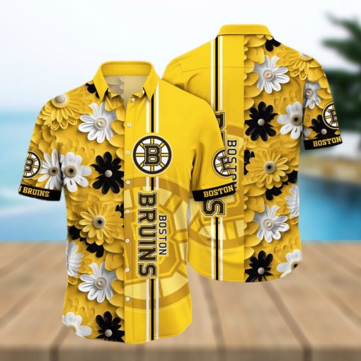 Floral Aloha NHL Boston Bruins Hawaiian Shirt Gift For Beach Vacation