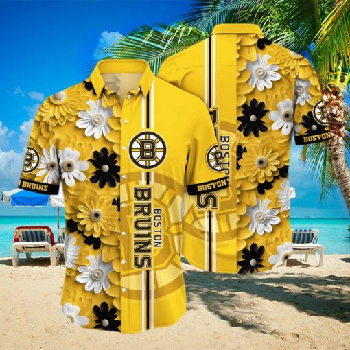 Floral Aloha NHL Boston Bruins Hawaiian Shirt Gift For Beach Vacation