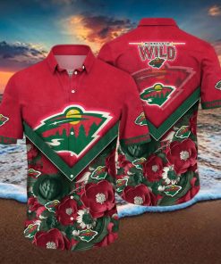 Floral Aloha NHL Minnesota Wild Hawaiian Shirt