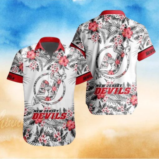 Floral Aloha New Jersey Devils Hawaiian Shirt