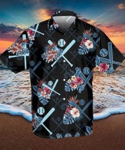 Black Cat Tropical Flowers Buffalo Bills Hawaiian Shirt - Limotees