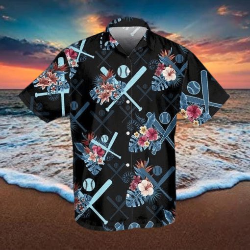 Floral Baseball Tropical Vibe Hawaiian Aloha Shirts