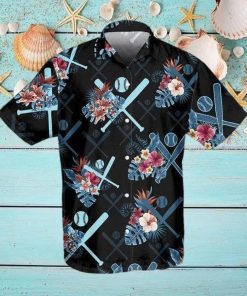 Black Cat Tropical Flowers Buffalo Bills Hawaiian Shirt - Limotees